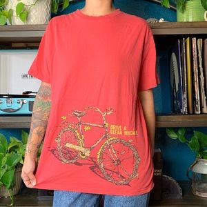 Organic “Drive a clean machine” bike tee shirt